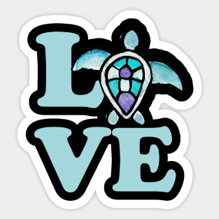 Sea Turtle Love Sticker